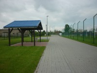 Stadion sportowy w Kończewicach.