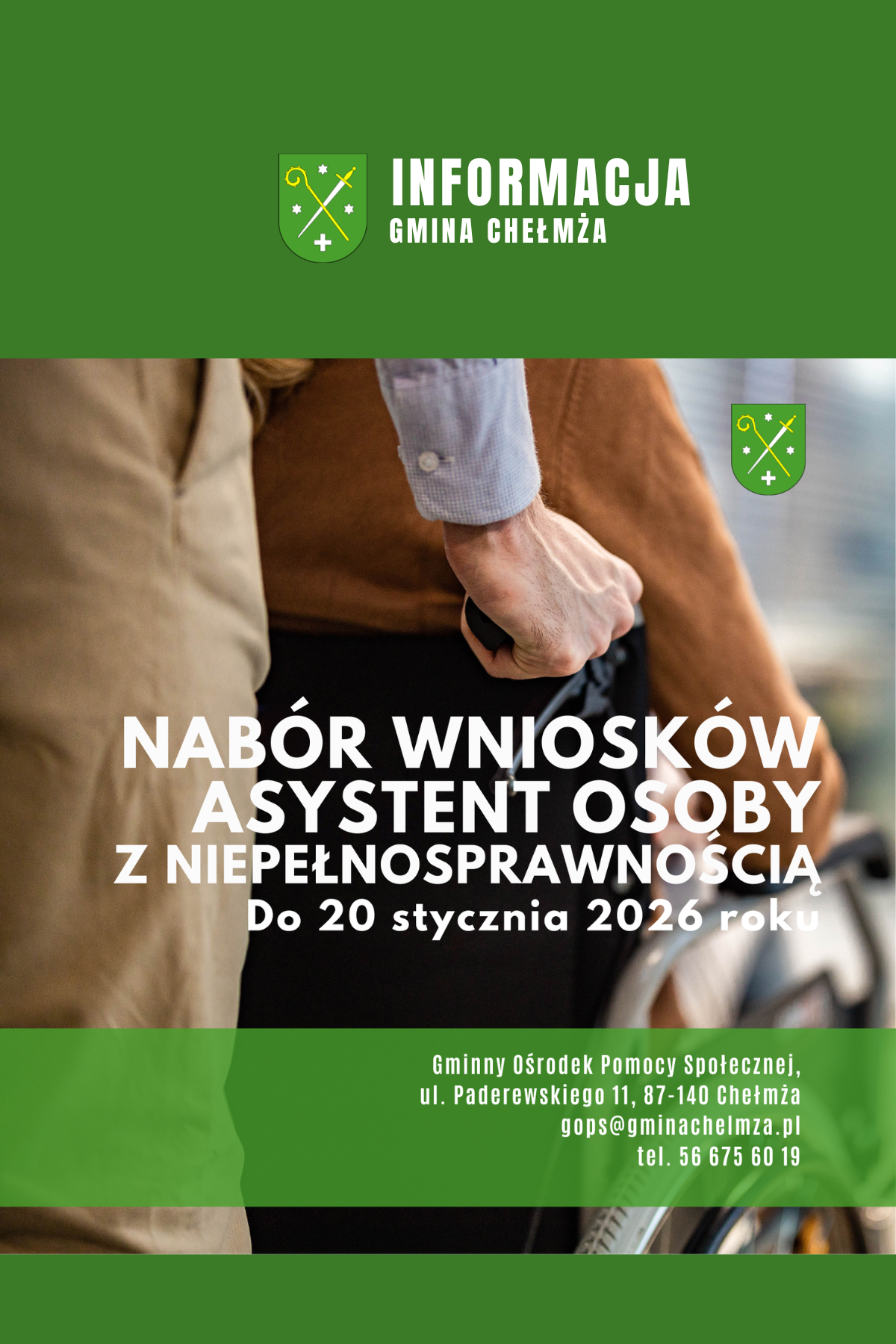 Asystent osoby z niepełnosprawnością - nabór wniosków 2026