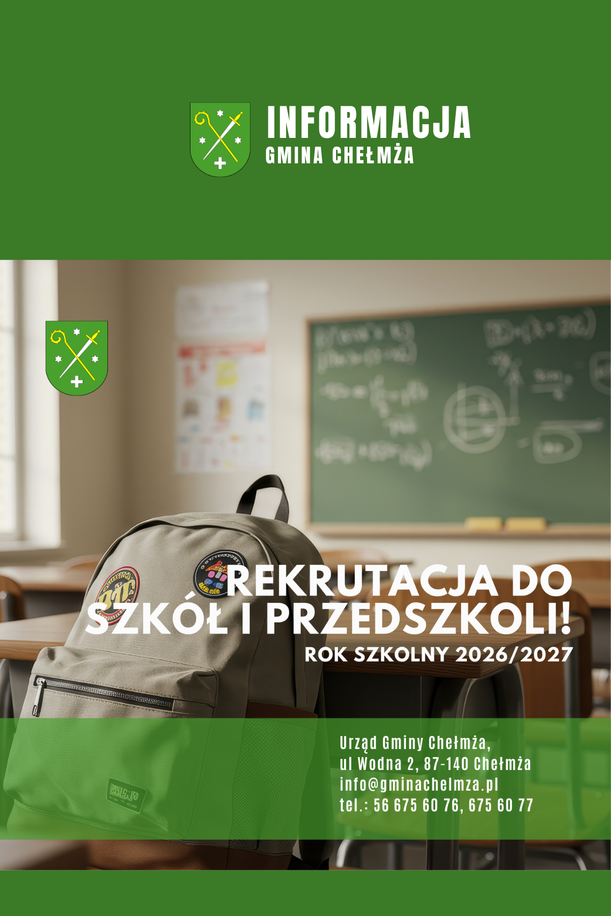 Rekrutacja do szkół i przedszkoli na rok szkolny 2026/2027