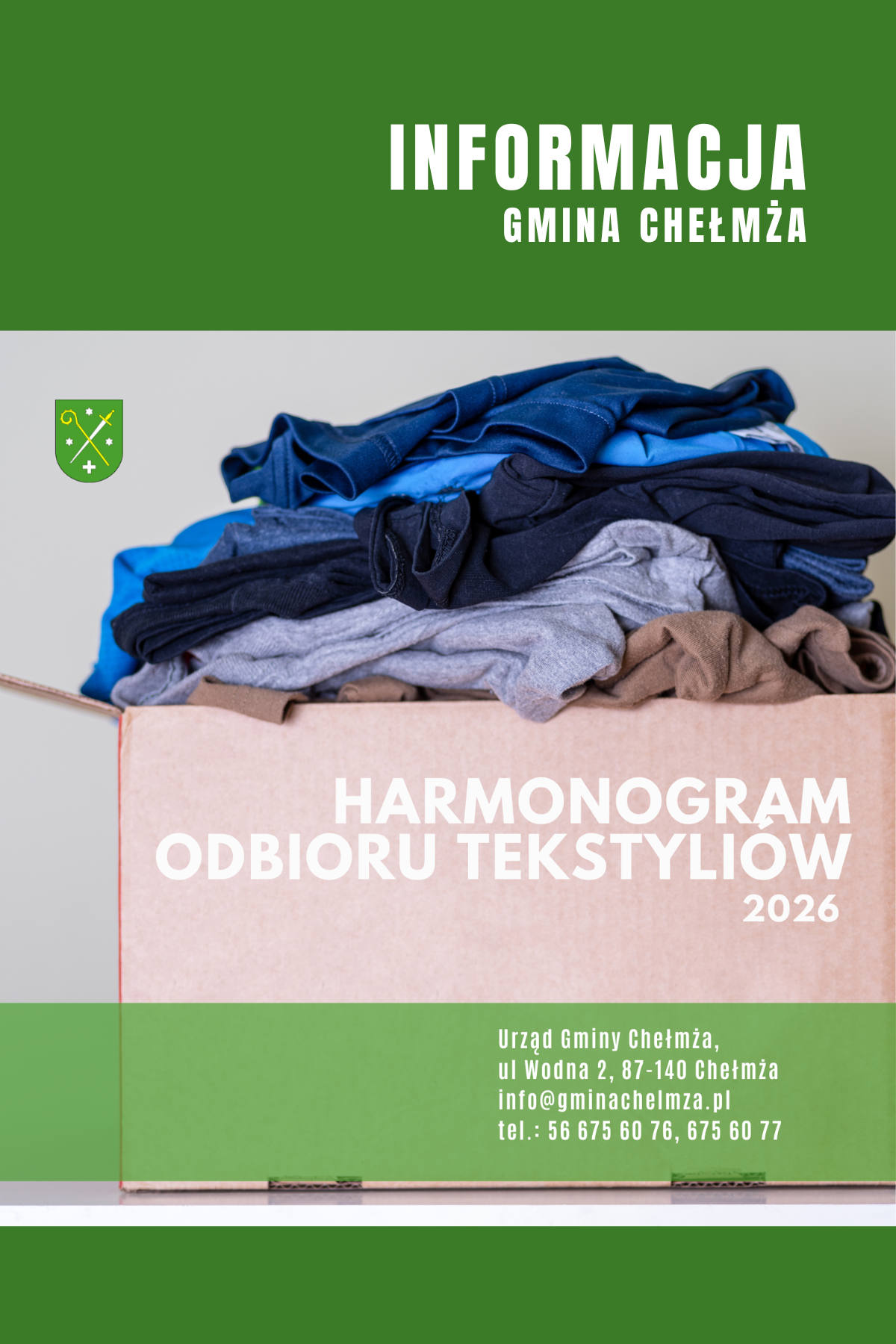 Odbiór tekstyliów - marzec 2026