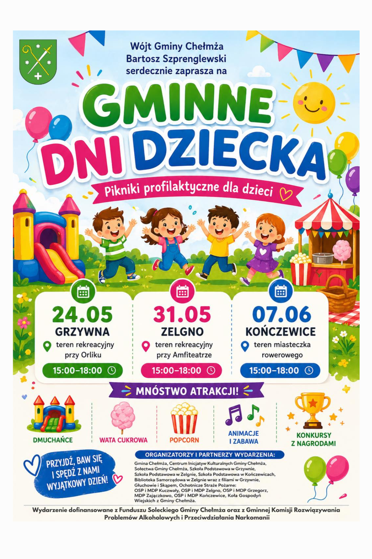 Gminne Dni Dziecka - Grzywna, Zelgno, Kończewice!